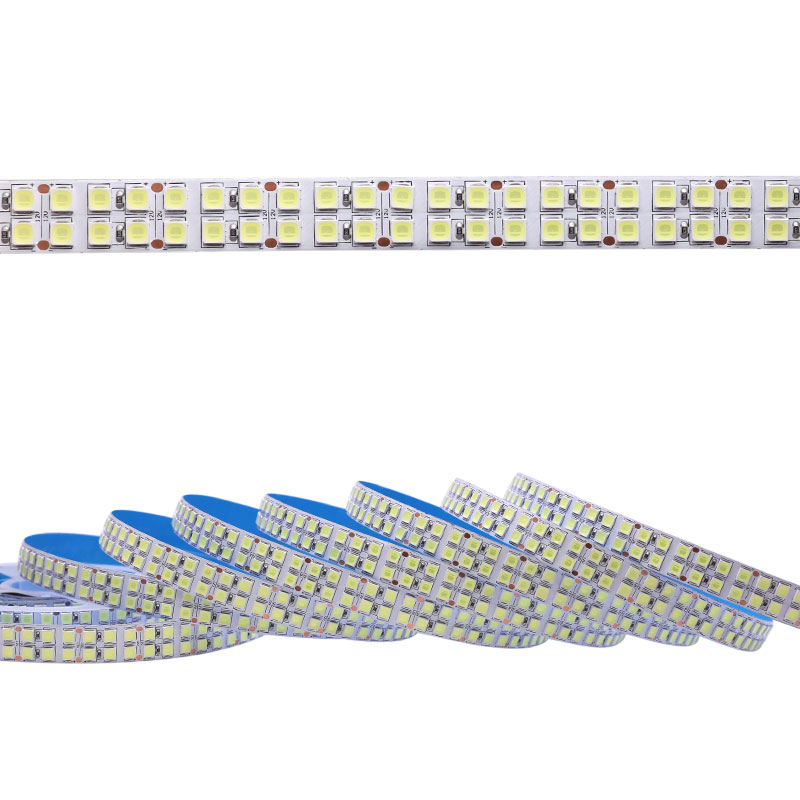 DC12V SMD5054 Dual Row High Density 3000K 9000K White LED Strip Lights 240LEDs/m
